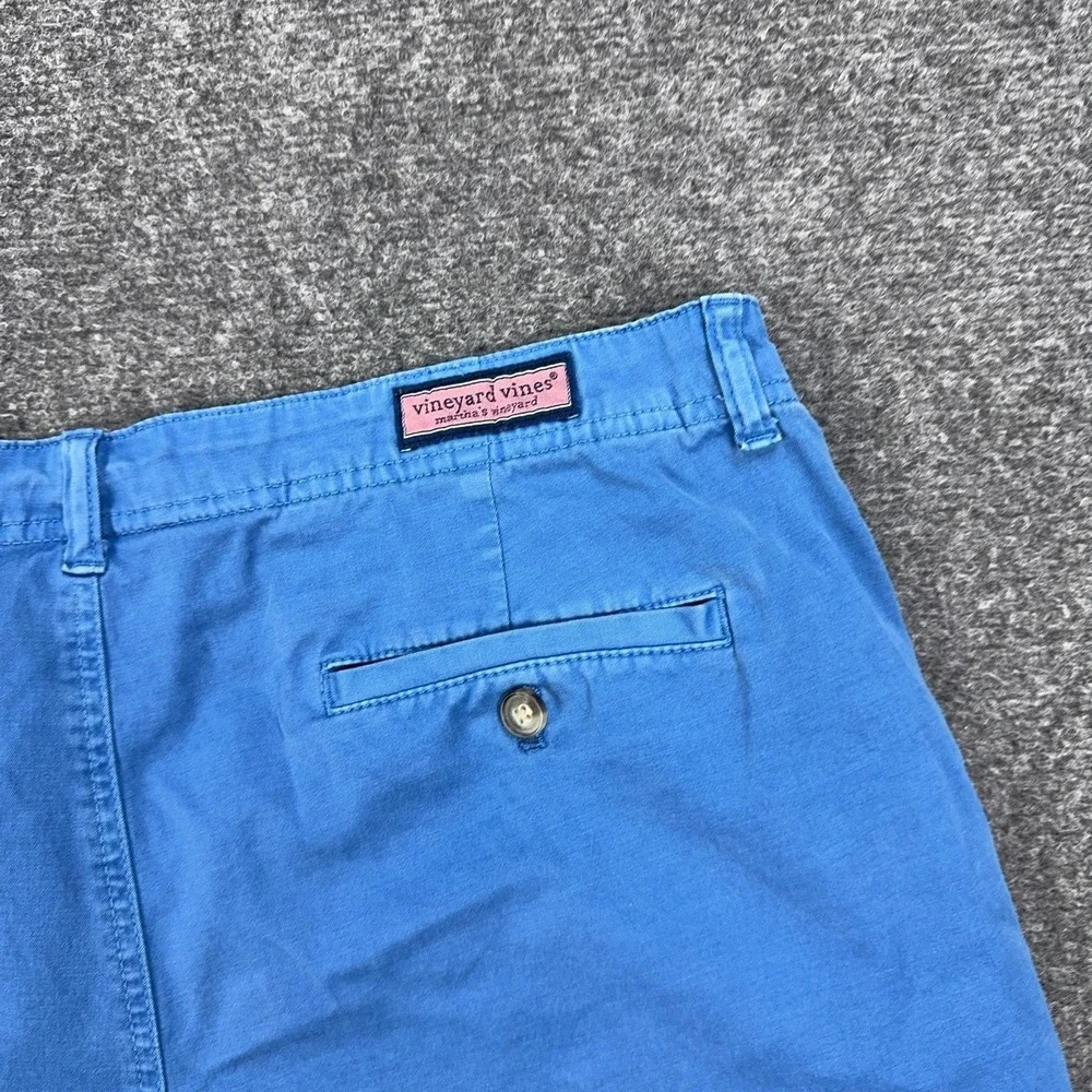 Vineyard Vines Shorts Mens 36 Blue Cotton Spandex Chino 9 Inseam Casual